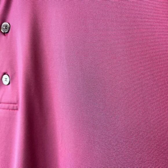 FOOTJOY Golf Men's Polo Micro Feeder Striped Polo in Light Purple Men's Size XL - Picture 7 of 10